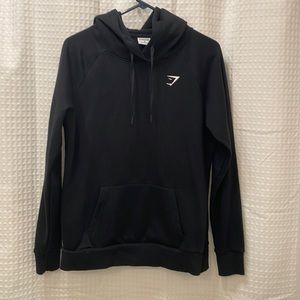 Gymshark barely worn black sweatshirt size medium